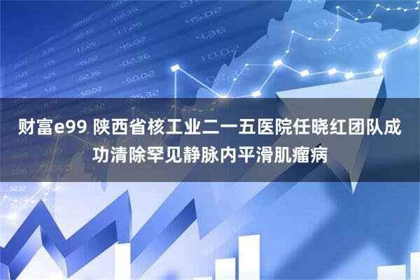 财富e99 陕西省核工业二一五医院任晓红团队成功清除罕见静脉内平滑肌瘤病